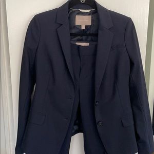Navy Banana Republic suit
